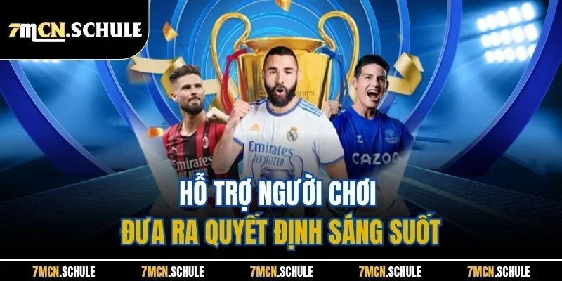Kinh Nghiệm Cược Thể Thao Không Thua | Cập Nhật Nhanh Từ 7M 8 Hỗ trợ người chơi đưa ra quyết định sáng suốt